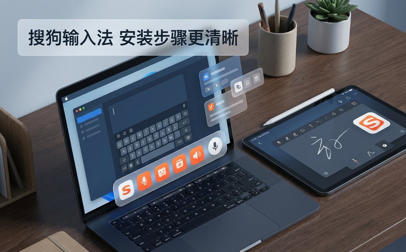 搜狗输入法候选栏与输入状态界面展示