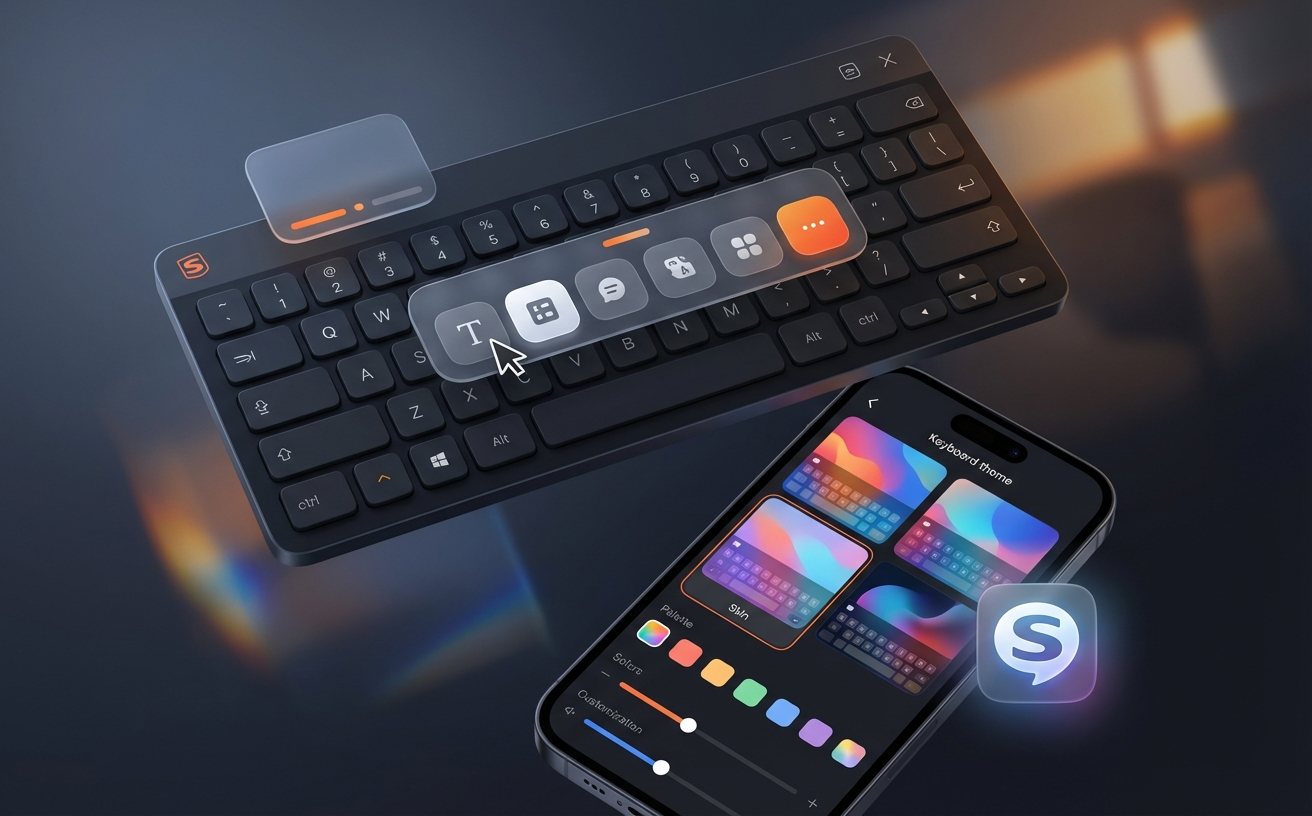 搜狗输入法移动端权限与主题设置示例